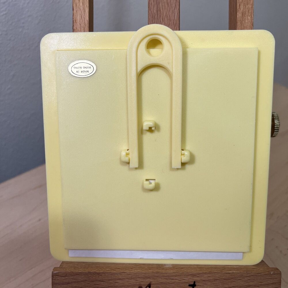 Vintage Figi Yellow Plastic Picture Frame Teddy Bear Someone Sweet & Nice - Picture 4 of 6